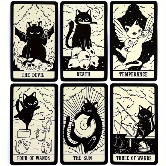 Tarot Cards, Cat, Kitten, Tarot Deck, 78, Tarot Cards, NEW, SEALED - Picture 6 of 6